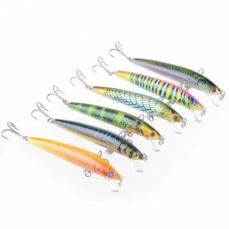 Señuelos de Pesca Minnow, Wobbler de plástico, 9,5 cm, 8,5g, Swimbait, cebo duro Artificial para Lucio, aparejos de Pesca Crankbait, 1 ud. - imagen 4