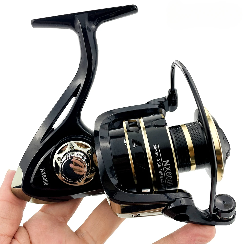 GHOTDA-bobina de pesca giratoria para agua salada, carrete de pesca ligero de 10KG, arrastre máximo para lubina, Serie 2000/3000/4000/5000/6000/7000 - imagen 4