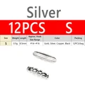 12PCS size S Silver