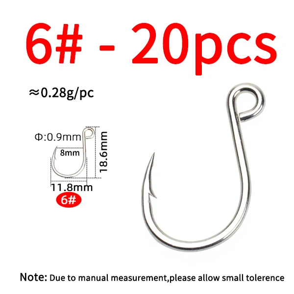 20pcs size 6