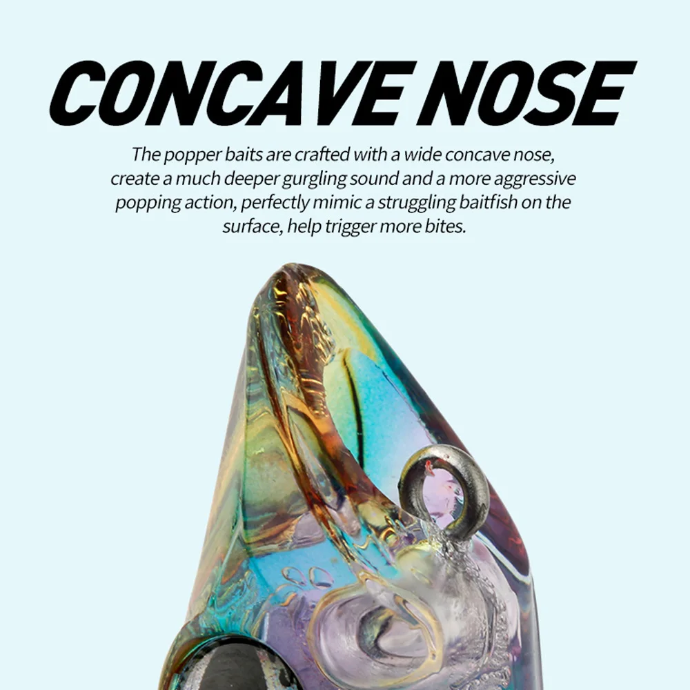TSUYOKI-cebo duro Artificial Walker Popper para pesca de trucha lubina, señuelo de superficie Popper, 125mm, 17,5g, WTD Patchinco 125 - imagen 5