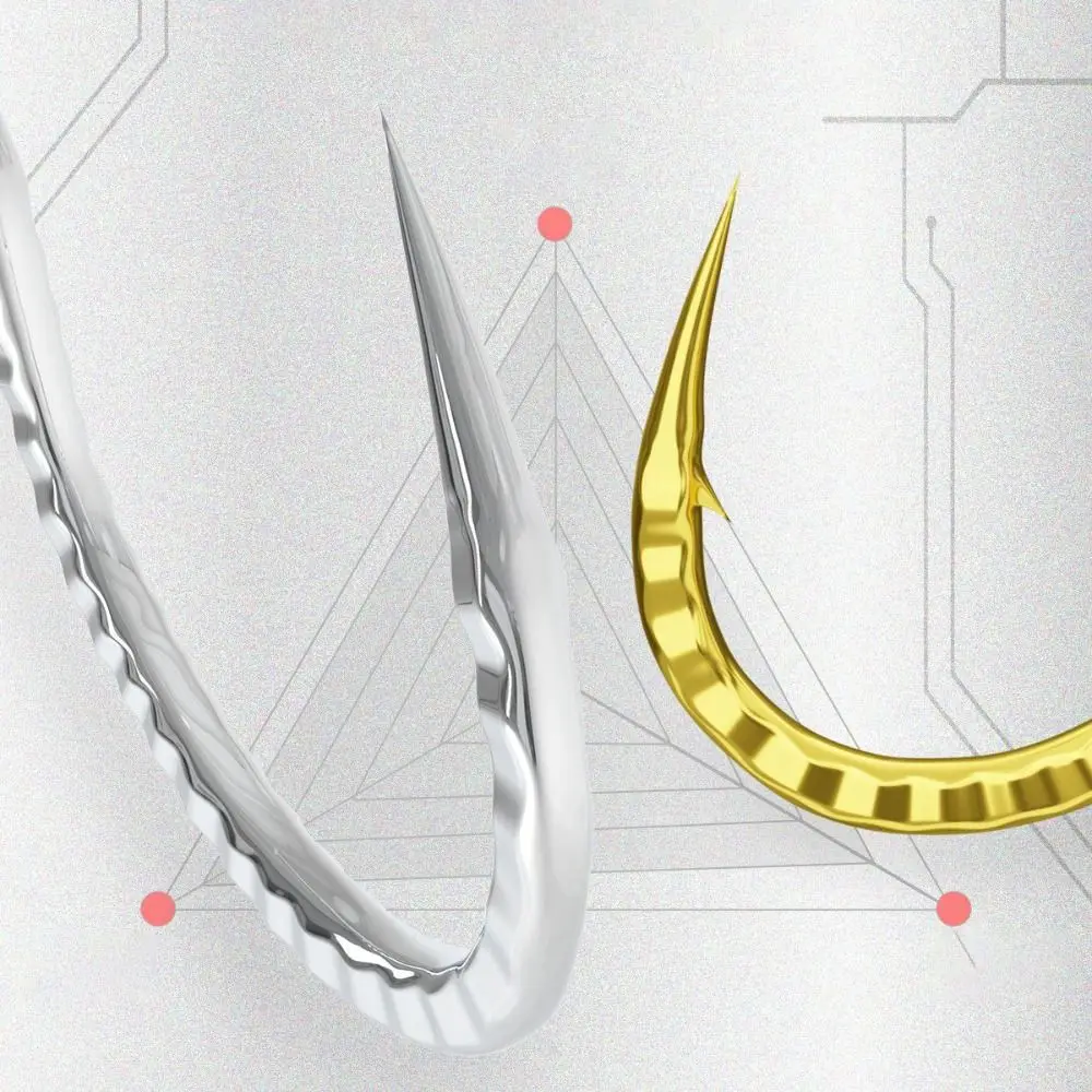 20 piezas, venta al por mayor, anzuelos de pesca de marcha atrás automática, nuevo diseño, anzuelos de pesca antideslizantes y a prueba de escape a escala de dragón para una captura segura - imagen 4