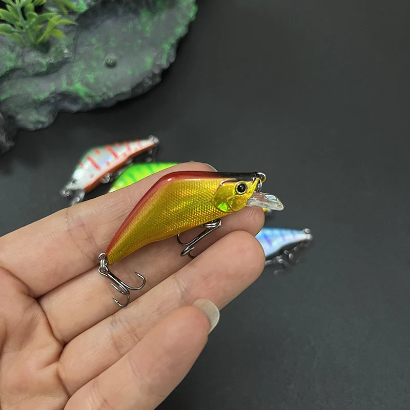 Señuelos de pesca de pececillo que se hunden, 45mm, 3,8g, Wobblers pequeños para curricán, Swimbait, trucha japonesa, carpa, cebo duro Artificial, aparejos de pesca - imagen 3