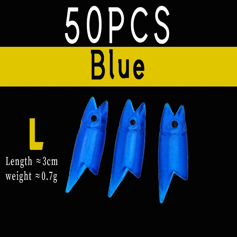 50pcs L Blue