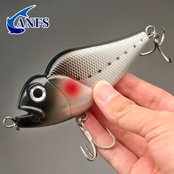 ANFS-señuelo de pesca grande de 13,5 cm/5,3 pulgadas, cebo de manivela sin labios, Señuelos de pesca Vib de hundimiento lento para agua salada