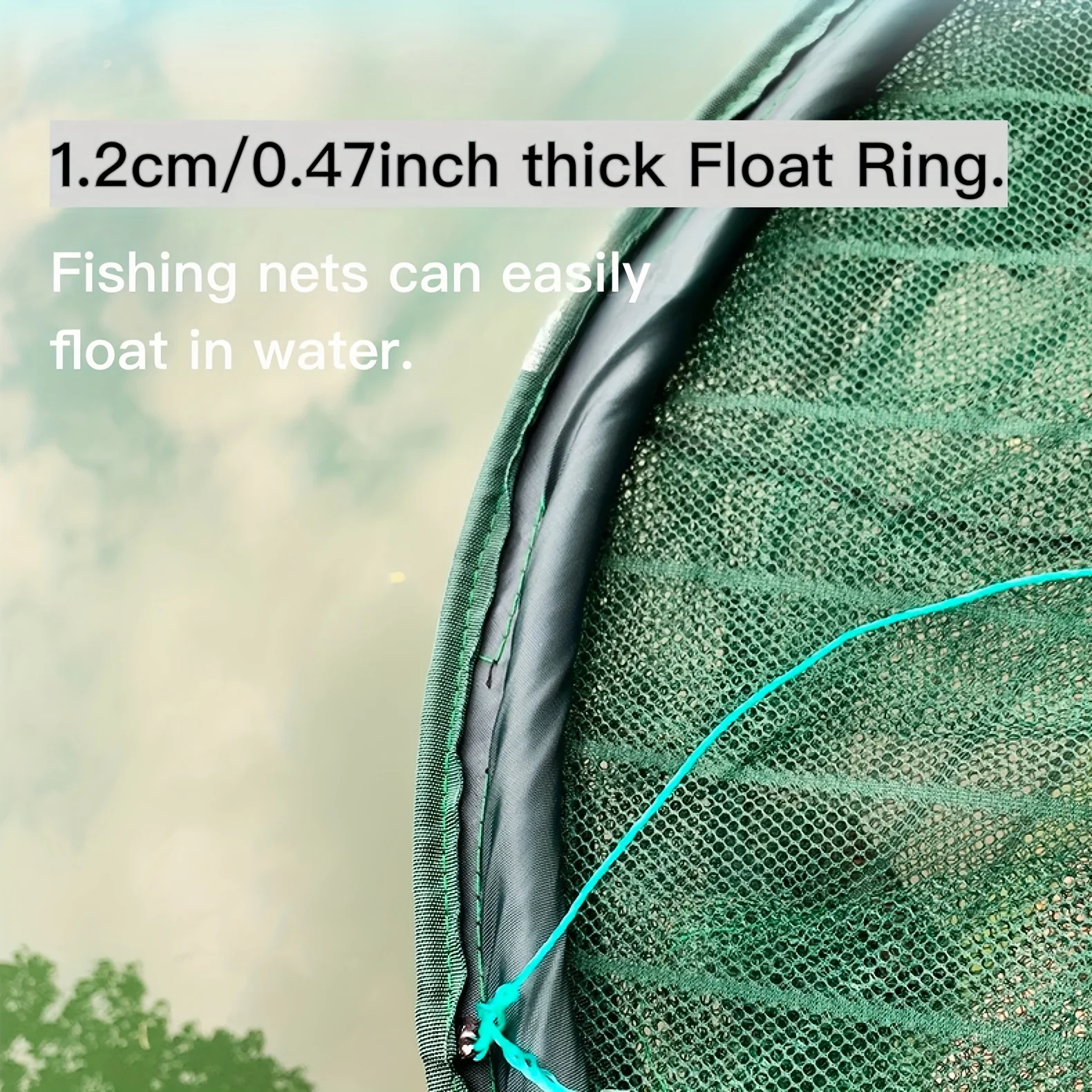 Jaula de malla antiescape de doble capa multifunción, red de pesca automática con 13/15 agujeros, aparejos de pesca - imagen 3