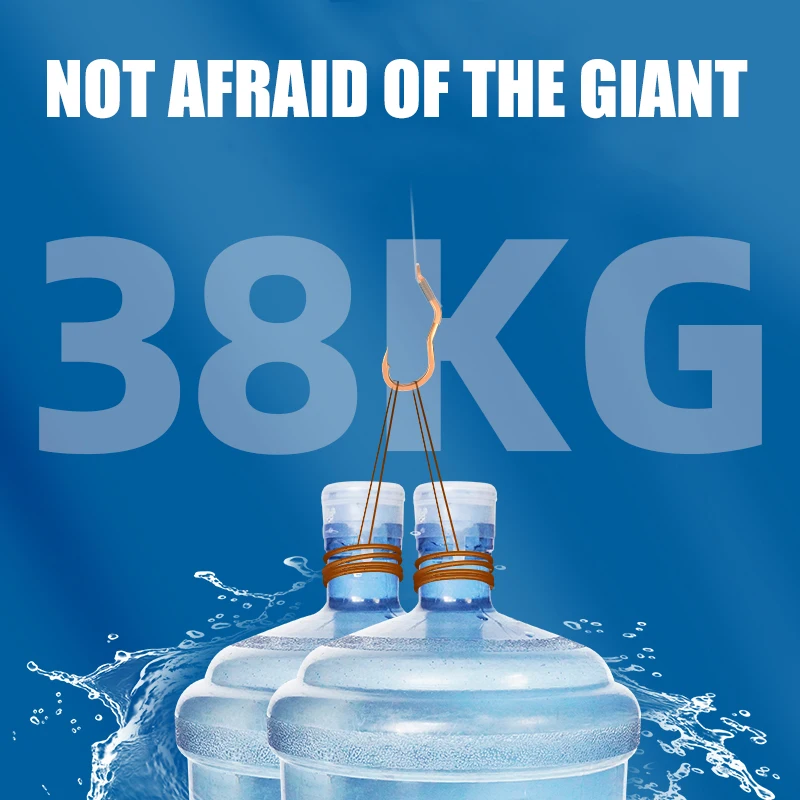 Anzuelos de pesca de mar con tapa automática, accesorios de pesca de carpa grande, 15-50KG, 10 unids/lote por paquete - imagen 4