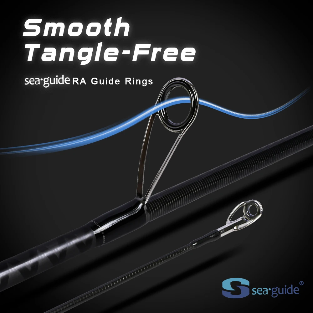 Caña giratoria MIFINE JIG SMART SPIN, cañas de pescar de lubina, peso del señuelo 4-18g, 10-38G, 20-70g, agua salada, perca de agua dulce 2 secciones - imagen 3