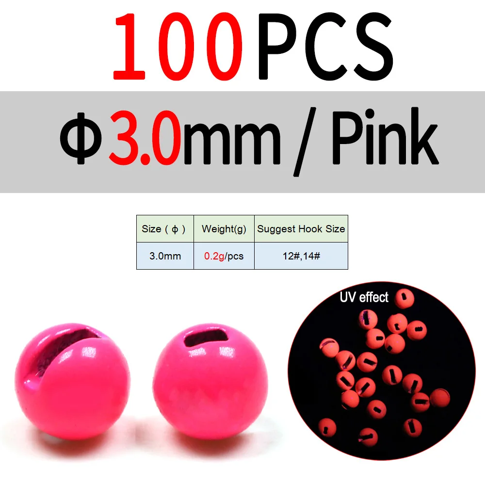 3.0mm 100pc Pink