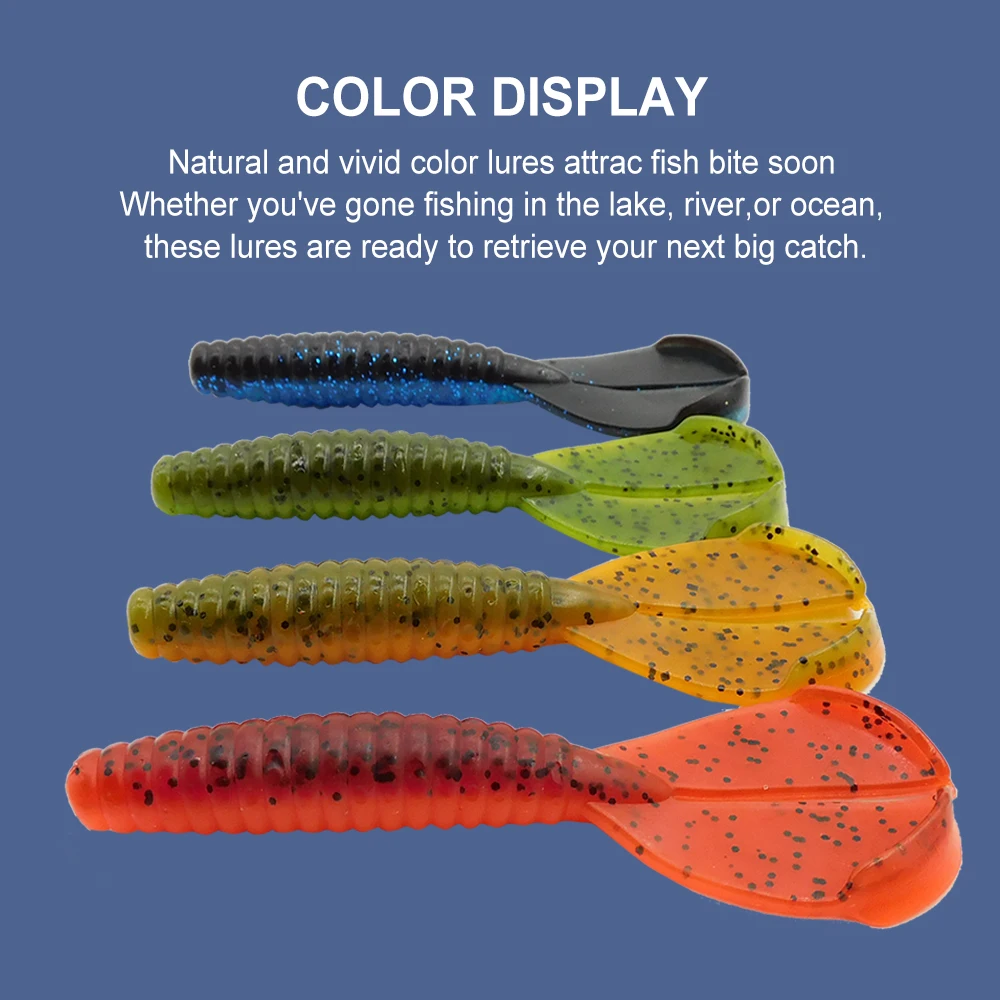 ESFISHING-Cebo blando de doble cola, cebo Artificial de 90mm, Wobblers, pesca de carpa - imagen 5