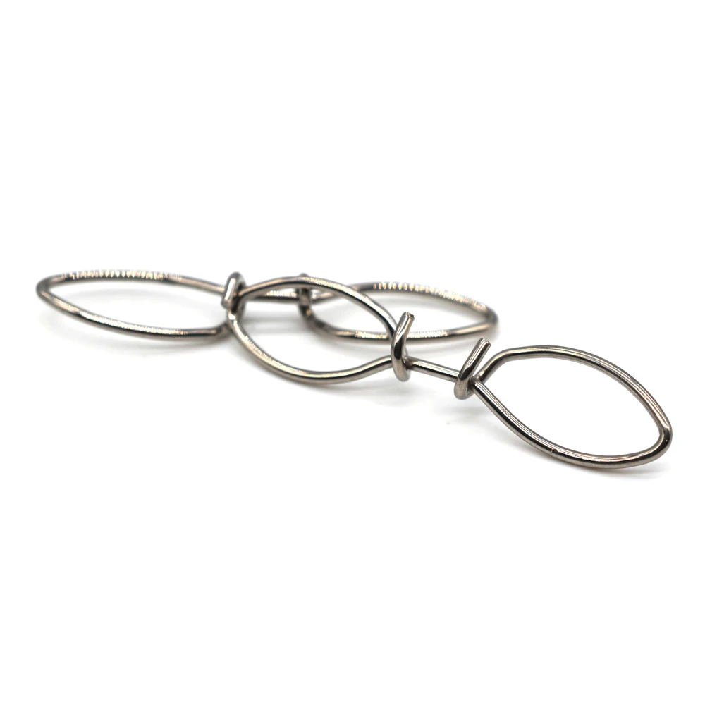 MNFT-conectores de cierre rápido para pesca, 36 Uds., conector de acero inoxidable de alta resistencia, accesorios para aparejos de pesca - imagen 4