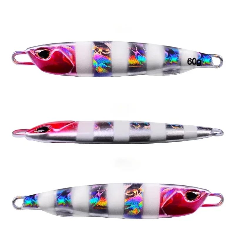 Juego de señuelos de pesca Jigging, 10g, 15g, 20g, 30g, 40g, 50g, 60g, cuchara giratoria de Metal, aparejos de pesca japoneses, 1 ud., nuevo - imagen 5