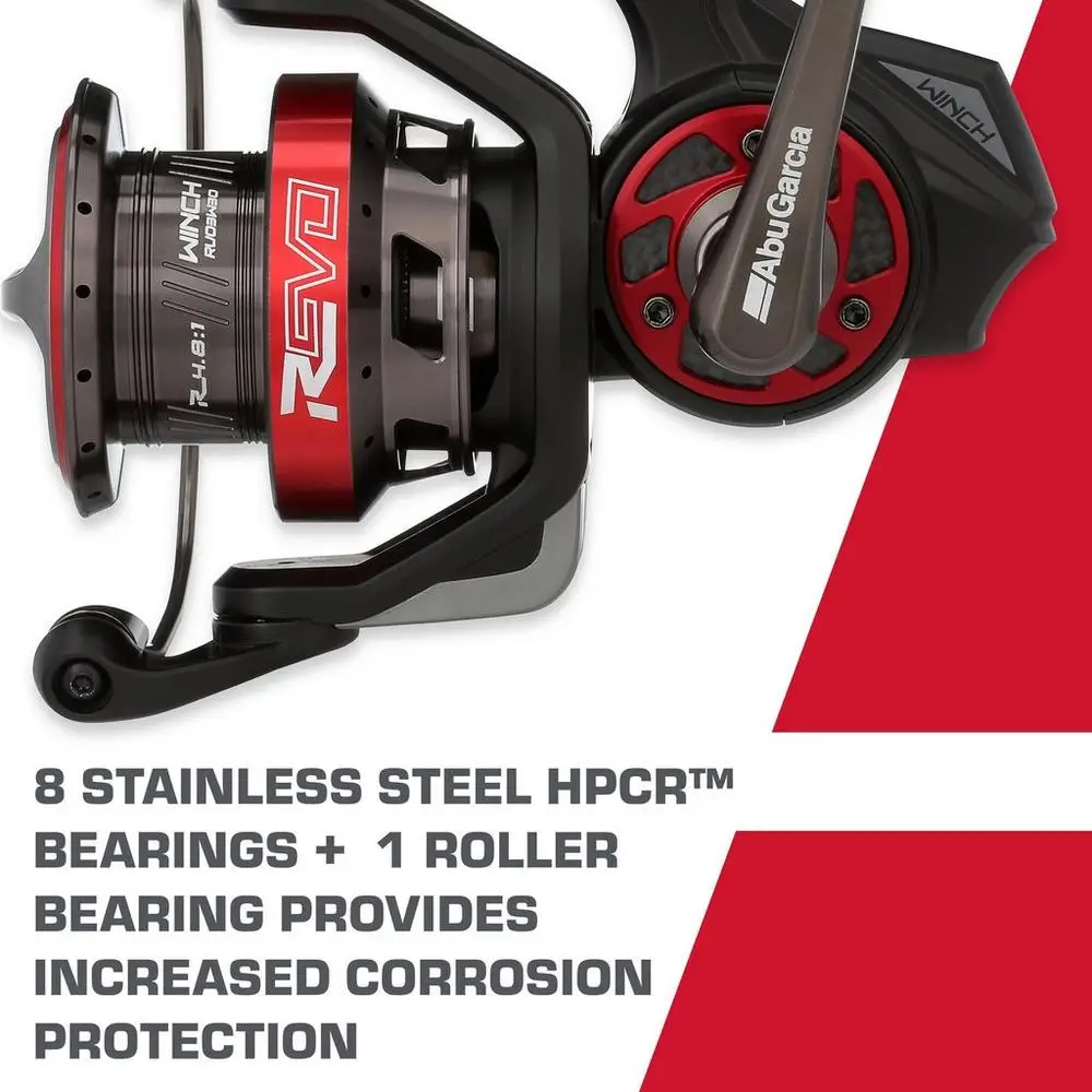 ABU GARCIA-carrete de pesca giratorio de 2023: 1, 8 + 1BB, 4,8 kg, diseño de cuerpo asimétrico, gestión de línea de cohete, 5,2™Sistema - imagen 3