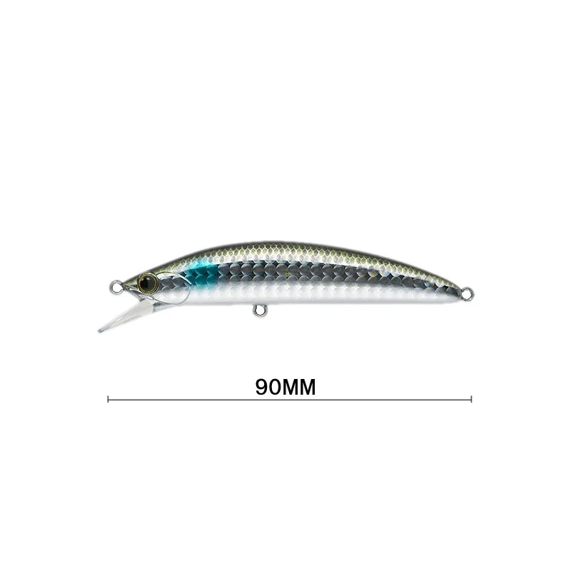 Cebo Swinger de pececillo hundido, 90mm, 28g, Kit de pesca de tipo caliente, equipo de pesca, cebo duro, ojo 3D, cebo de manivela largo fundido, pesca - imagen 3
