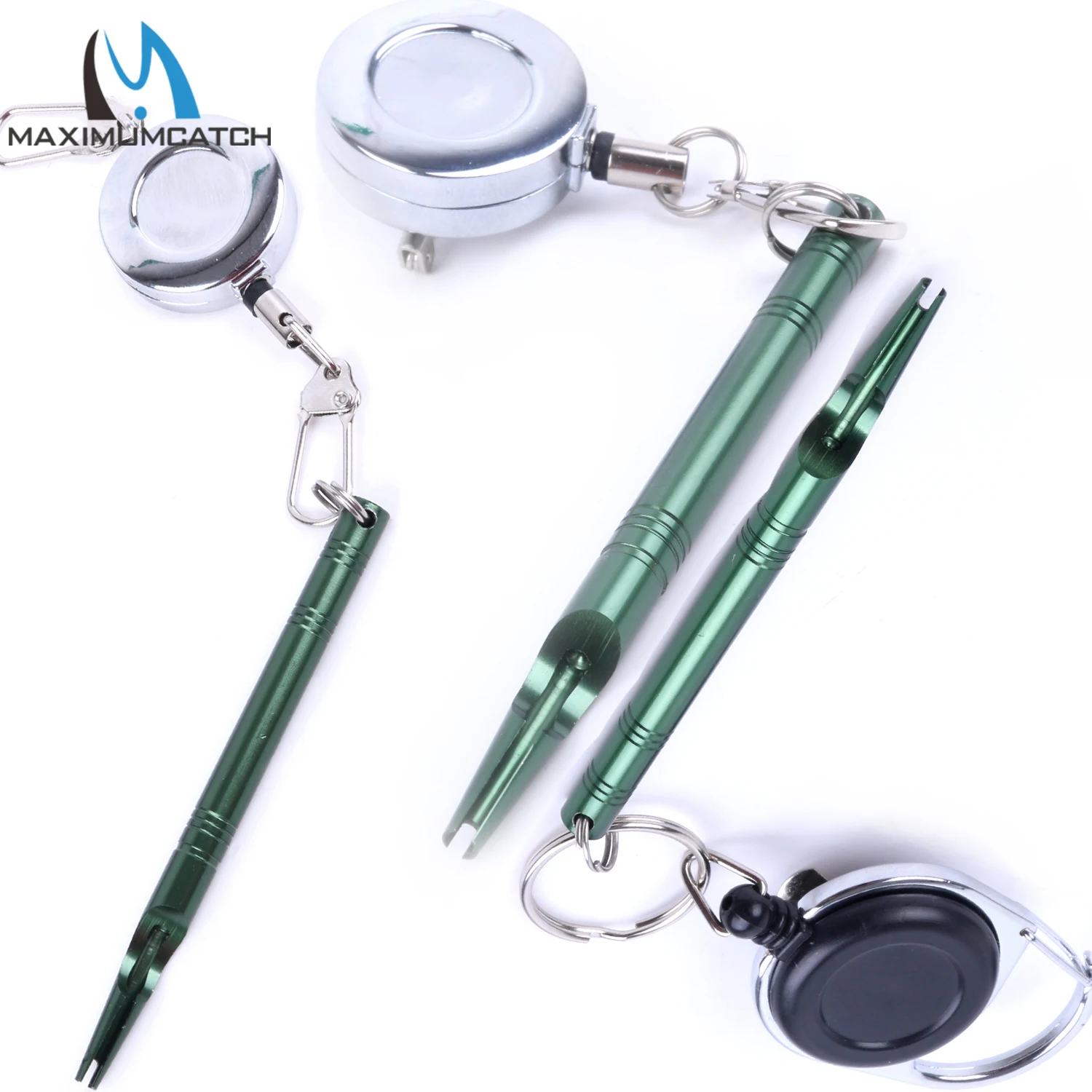 Maximumcatch-Herramienta Zinger para pesca con mosca, Retractor anudador de uñas, herramienta para atado de moscas, accesorio para señuelos, ganchos, tijeras, alicates, equipo de pescador