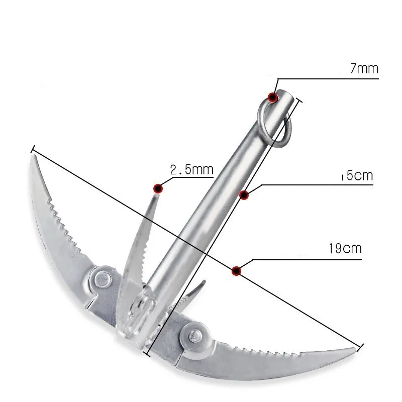 Removedor de hierba de agua de pesca, aparejos de pesca, cortador de hierba de acero inoxidable, corte de hoja afilada, herramienta de eliminación de malezas de cebo - imagen 4