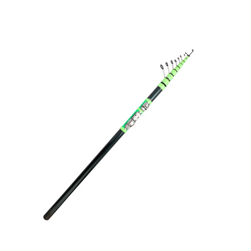 Nuevo tipo de caña de pescar flotante deslizante de carbono, caña de Surf ultraligera de 4M, 5M y 6M, caña giratoria telescópica, punta sensible - imagen 4