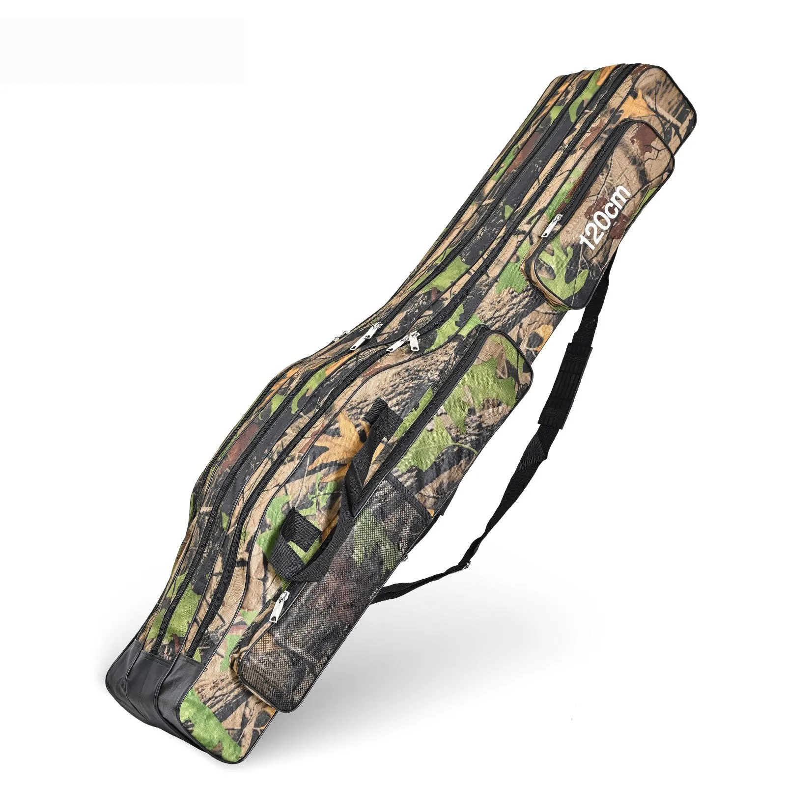 Bolsa plegable de tres capas para caña de pescar, mochila para caña de pescar de 1,2 M, 1,5 M - imagen 5