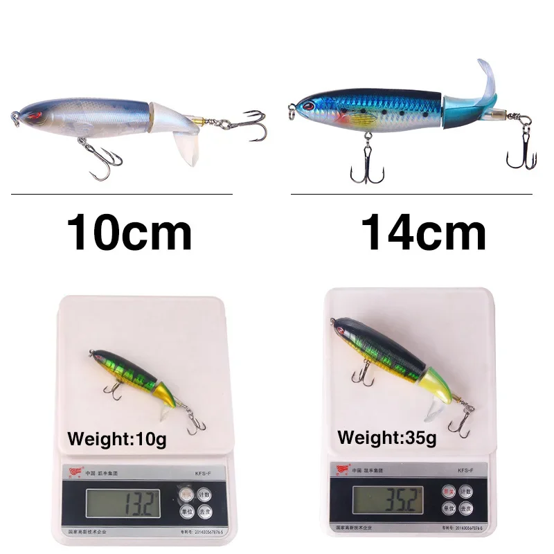 Señuelo de pesca Plopper piezas, cebos artificiales de cola giratoria flotante, 13g/15g/35g, 1 unidad - imagen 5