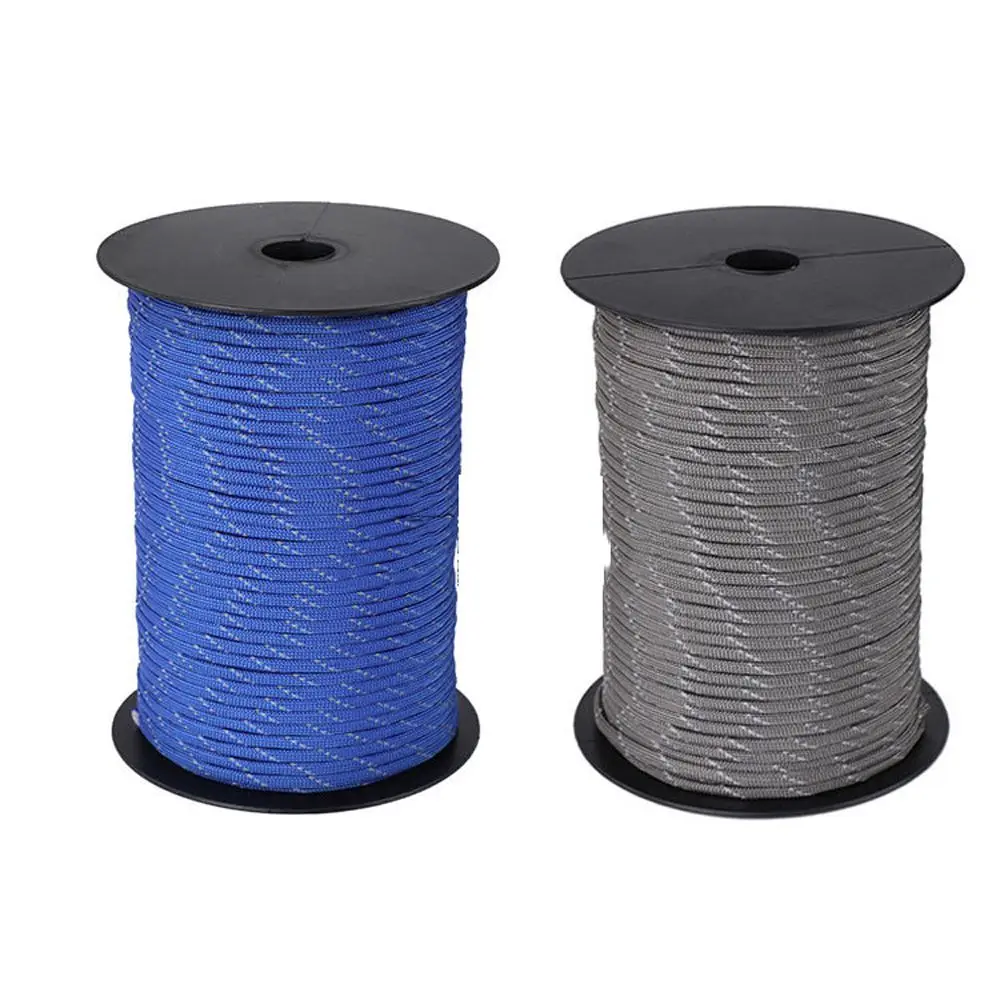 Tendedero reflectante para tienda de campaña, cuerda de viento, correa de cordón, Paracord, paraguas, línea de paracaídas - imagen 5