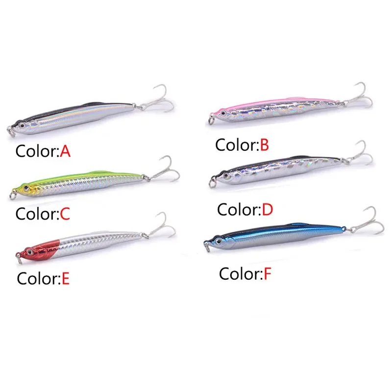 Nuevo Señuelo de pesca de alta calidad, 1 Uds., 11/17g, lápiz que se hunde, sábalo de fundición larga, cebo Artificial, aparejos de Lucio - imagen 4