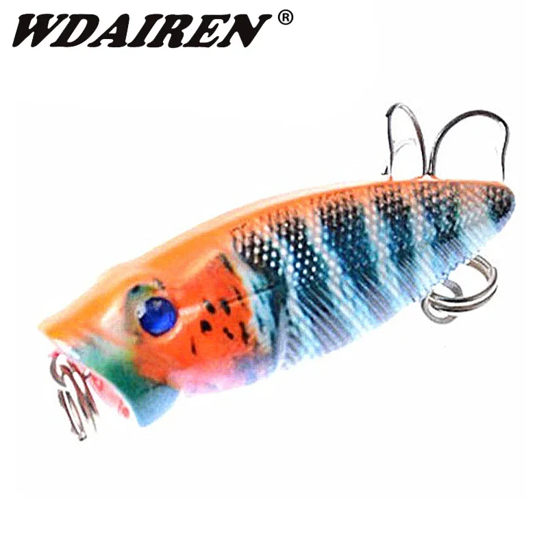 Señuelo de pesca Popper Topwater, 3,5 cm, 2,7g, Isca, cebo duro Artificial, Wobblers con ganchos, aparejos de pesca Swimbait, 1 ud.