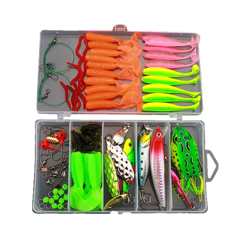 Kit señuelos black bass – Vinilos curvados, minnows, VIB y spinners - imagen 5