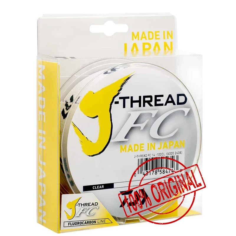 DaiwaJ-FLUOROCARBON 100% líder de fluorocarbono 100 m línea de fibra de carbono transparente de agua salada que se hunde hecha en Japón