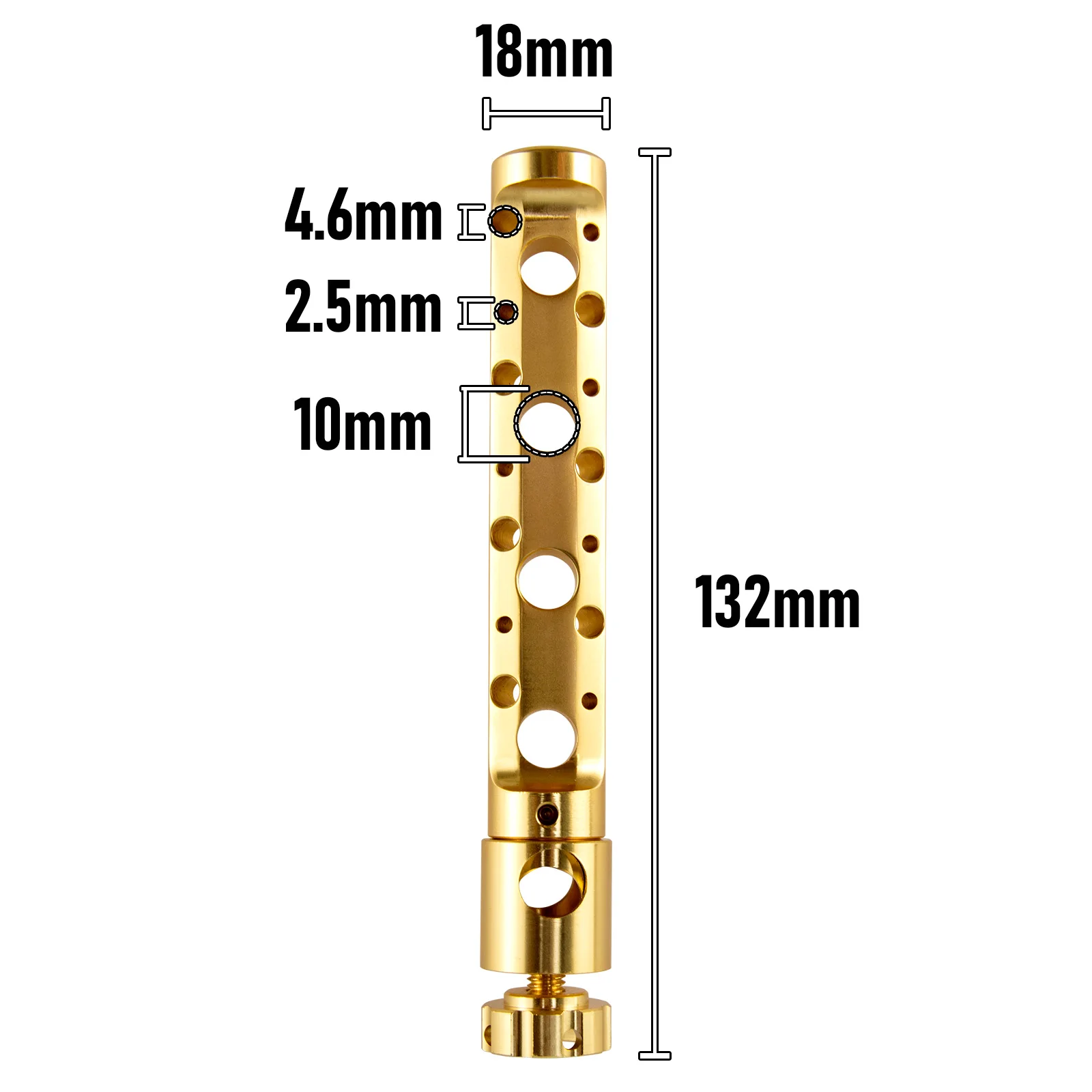 Barra de aluminio para atado de moscas – Soporte compatible con torno - imagen 5