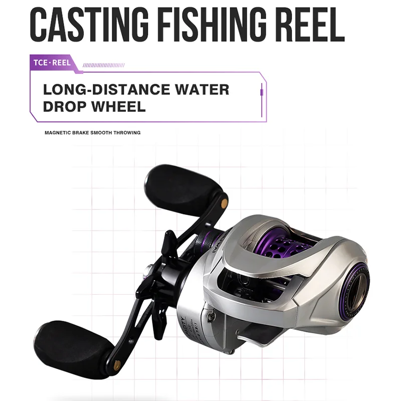 Carrete de Pesca Torrent 2023: 1, Ratio de engranaje, 6 rodamientos, freno magnético, perfil bajo, Baitcasting, novedad de 7,3 - imagen 2