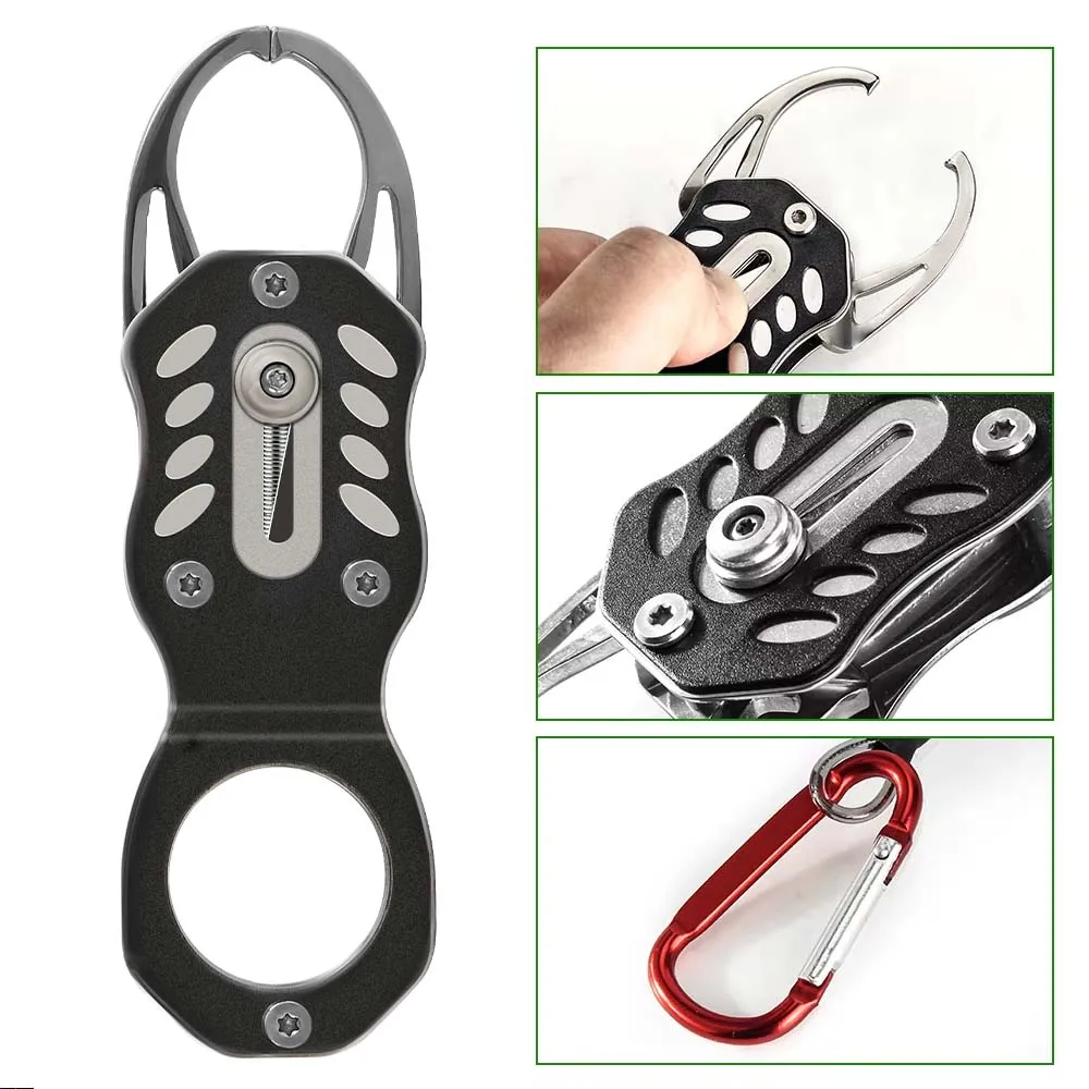 ZUKIBO-empuñadura de pescado resistente a la corrosión, cerradura portátil de acero inoxidable, aparejos de pesca, herramienta de Clip de labio, controlador de pescado profesional - imagen 5