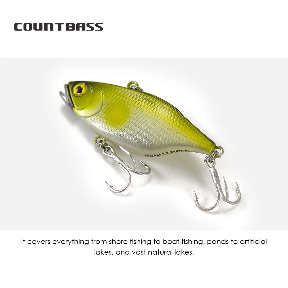 COUNTBASS-señuelo de pesca con vibración, 60mm, 2-3/8 ", 11,7g, 3/8 oz, Wobbler, Lipless, Crankbait, La Peche Au Leurre - imagen 4
