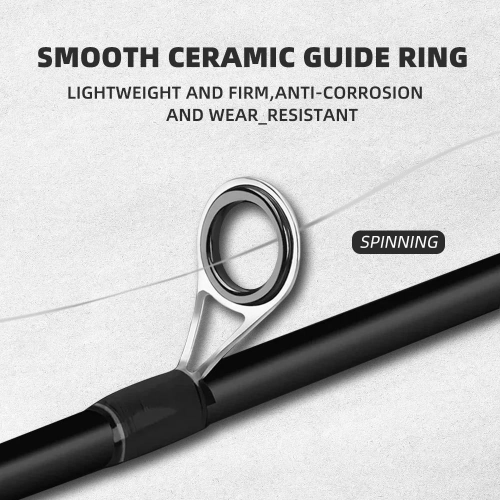 Poste de señuelo al por mayor ML Luya polo mango recto pistola Binglei poste fuerte Ma Kou Qiao Kou lubina enchufable poste dos secciones - imagen 3