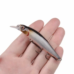 Minnow Wobblers Crankbait Hundimiento Lento para lucio