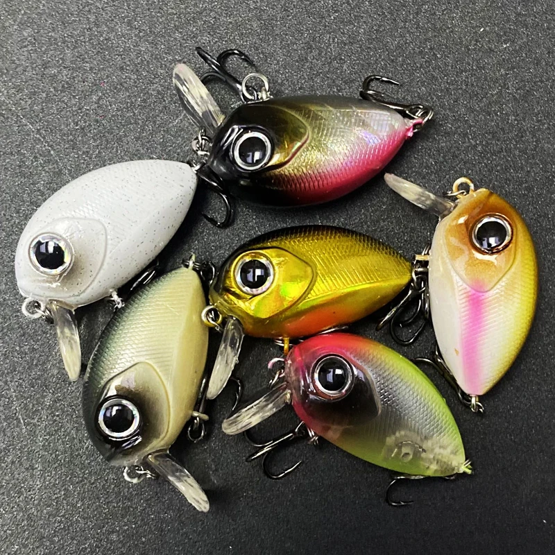 Señuelo duro para Pesca de carpa, cebo pequeño Crankbait, sonajeros ruidosos, Micro manivela, Lucio de agua dulce, 1 piezas, 35mm, 3,7g, Isca, 9122 - imagen 4