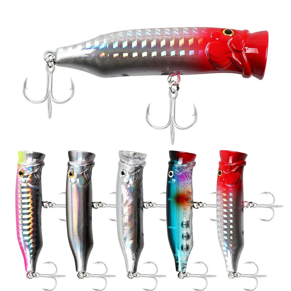 1 Uds 7cm/9,4g Señuelos de Pesca cebo nuevo cebo duro Artificial de plástico Crankbait Wobblers perca 5 colores aparejos de pesca cebo de pesca - imagen 3