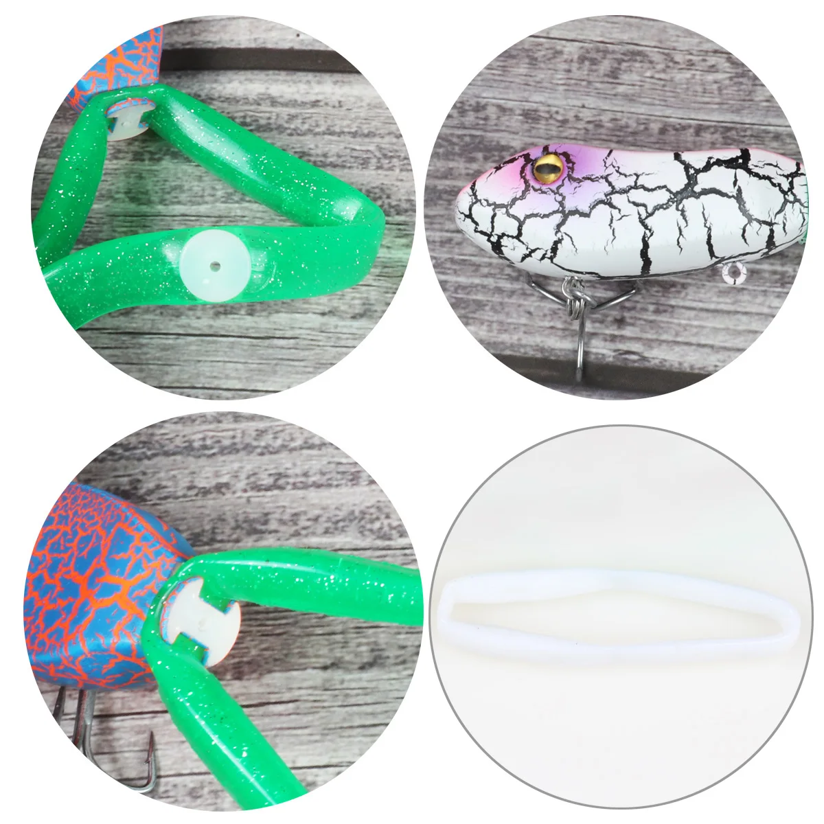 Señuelo de pesca de rana flotante, cebo de pesca, aparejos de pesca, cebo de pesca - imagen 4