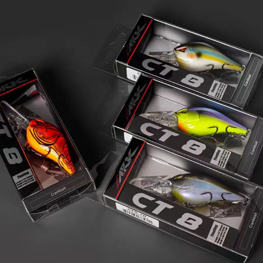 ARK CT8 Tabla de lengua de línea doblada CRANKBAIT de grasa poco profunda y ruido, cebo Lurea de tiro lejano, duro - imagen 2