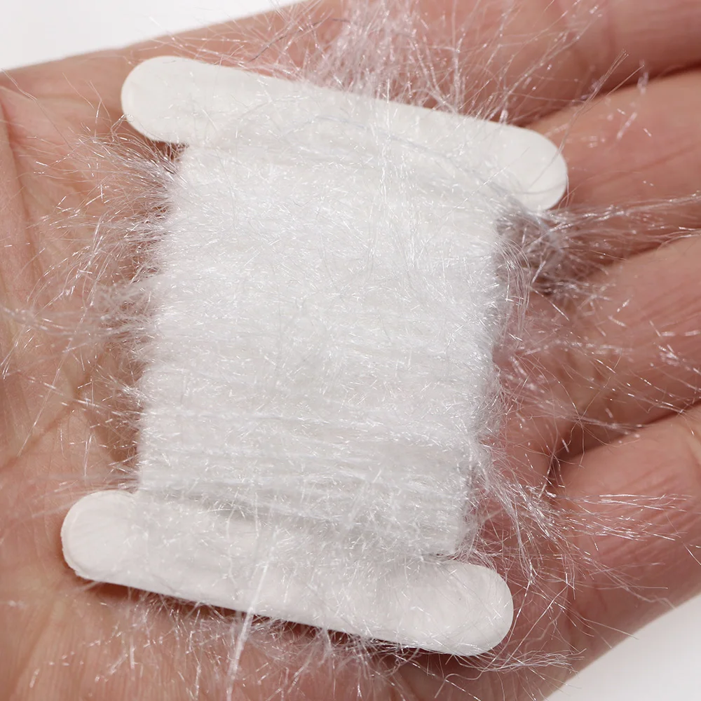 Hilo de línea de doblaje de mosca brillante de 5 metros/tarjeta, gusano de arena, moscas, Material de atado de moscas, hilo corporal de mosca de Ninfa - imagen 5