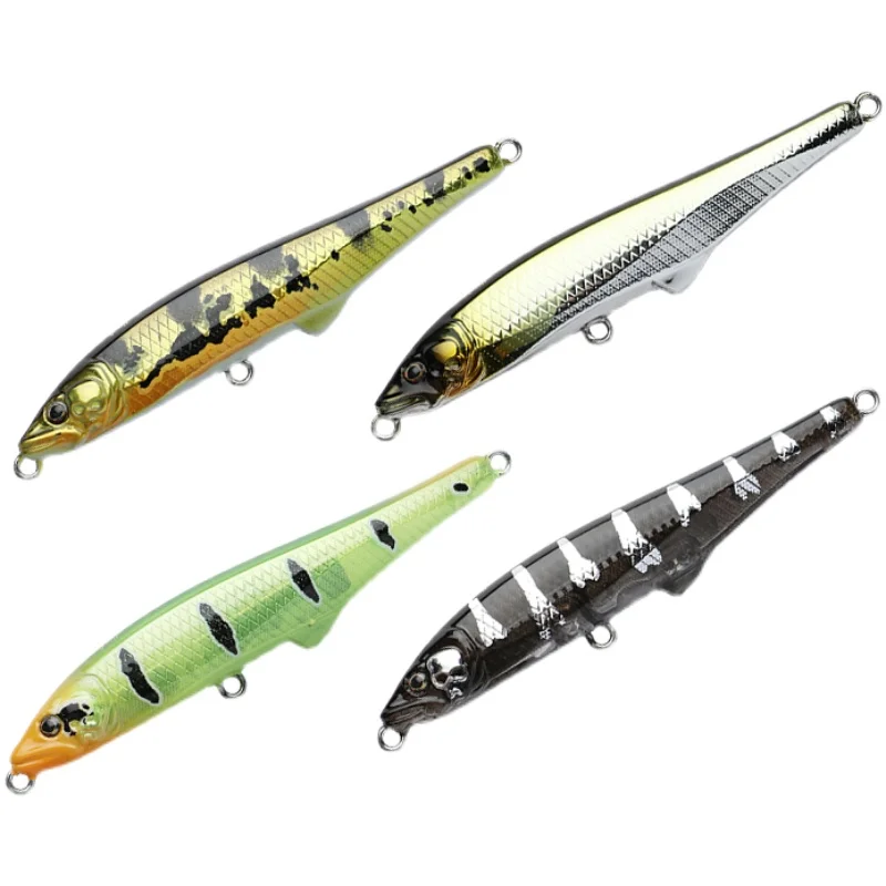 BONE BONES TFA lápiz de pescado sumergido de tiro lejano cebo de señuelo Toughfia YCP80S perca de mar con pico de tortuga 14g - imagen 5