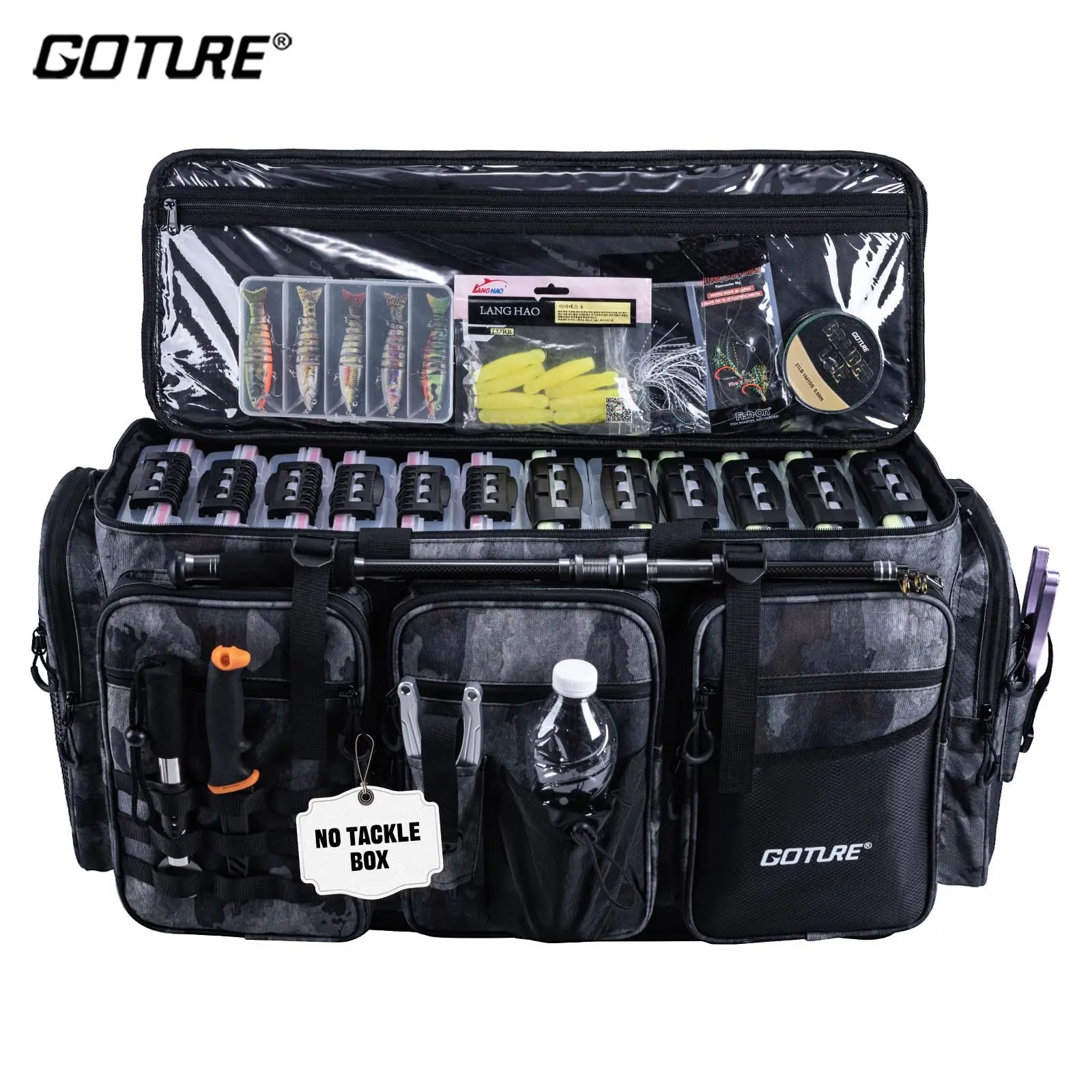 Bolsa de Aparejos Goture – Impermeable EVA Fondo Duro para Pesca