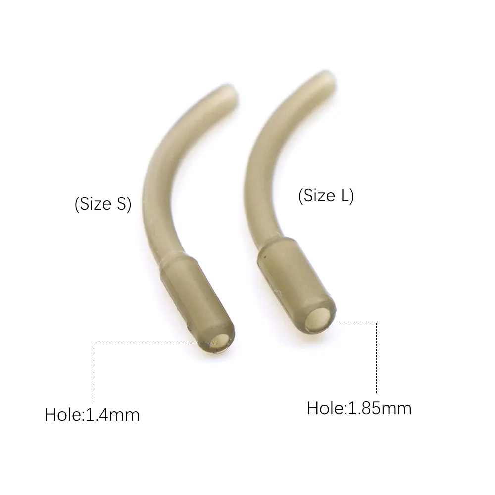 20 piezas accesorios de carpa, anzuelo de pesca, patillas, vástago curvo, herramienta alineadora de línea, mangas de aparejo de carpa para aparejos de pesca - imagen 3