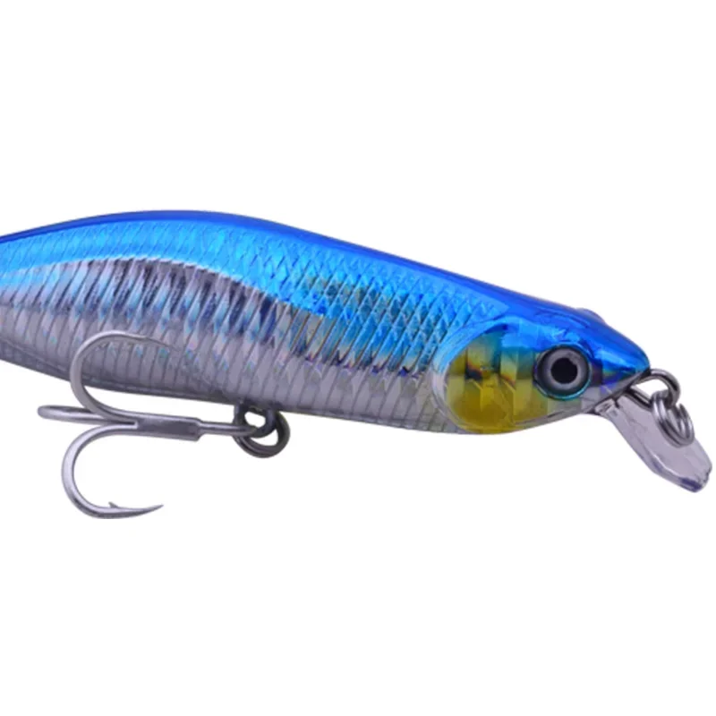 Señuelo de pececillo flotante Artificial, 1 unidad, 11cm, 11,5g, señuelo de pesca de tiro apretado, cebo duro, aparejos de pesca con ojos de pez 3D, Wobblers - imagen 3