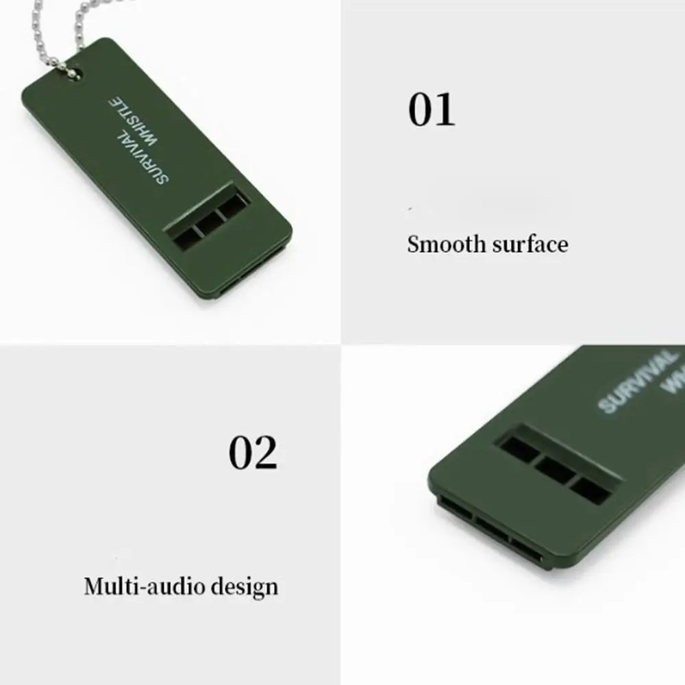 Survival Whisper Un elegante silbato multi-audio diseñado para una funcionalidad suave y durabilidad