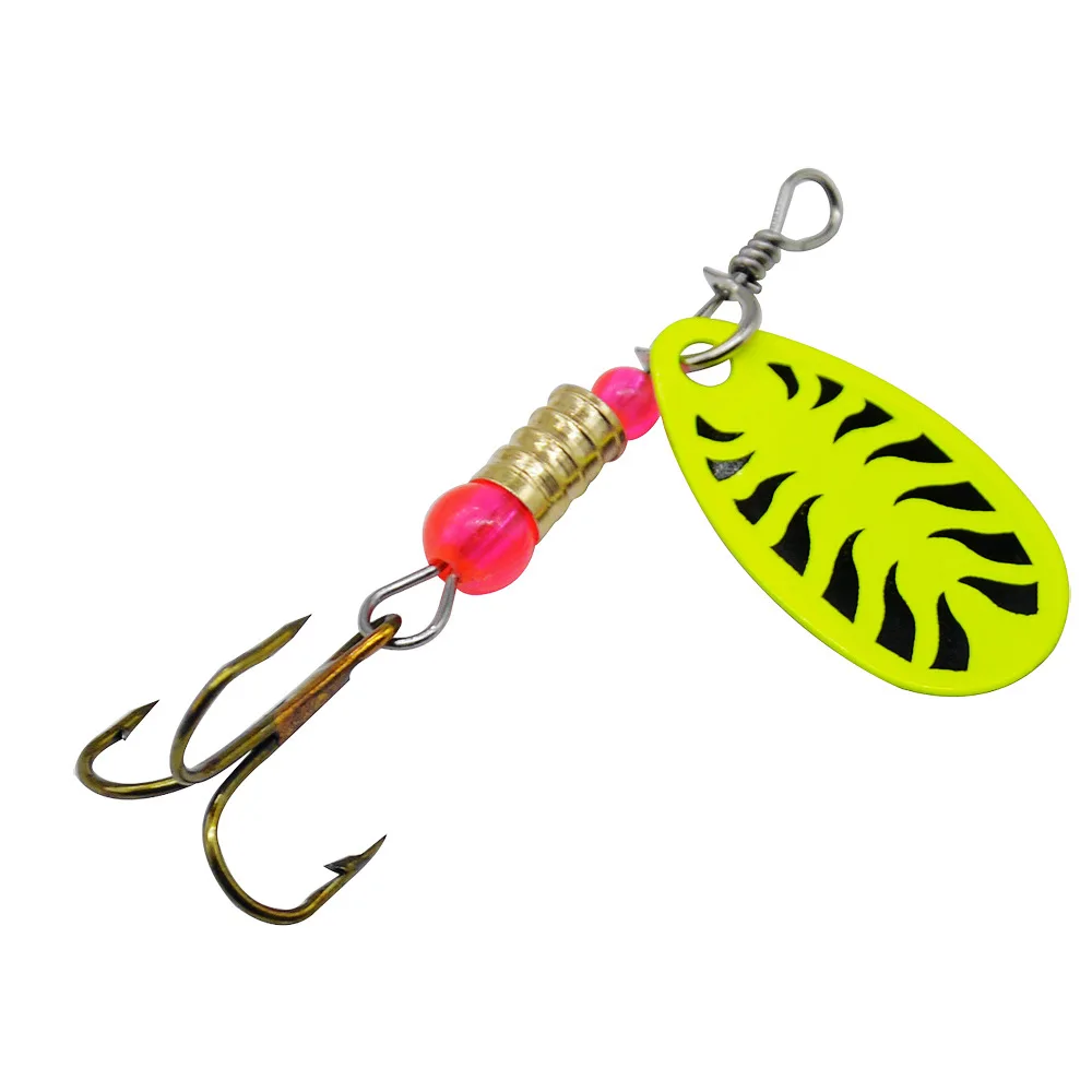 Señuelo de pesca Spinner cebo 3g rotación mano sacudida lentejuelas Spin compuesto cebos señuelos artificiales lote 10 piezas venta - imagen 2