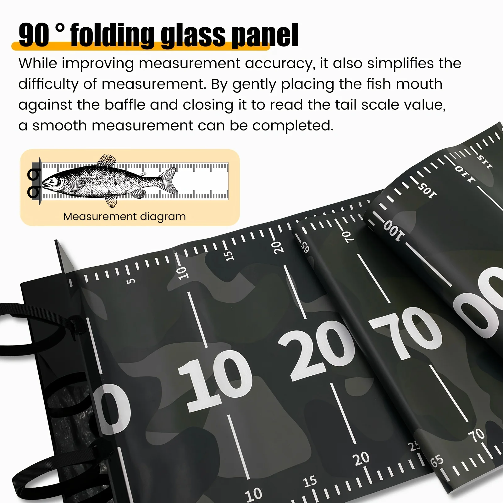 Cinta métrica impermeable plegable de PVC para pesca - imagen 5