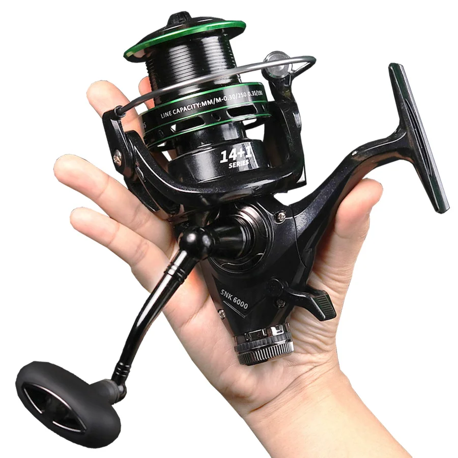 Carrete giratorio JOSBY metal 5,2:1 - Arrastre 15KG para carpa - imagen 2