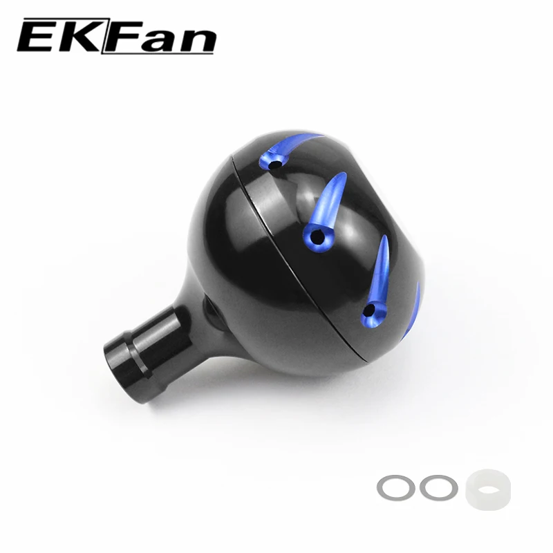 Perillas de aleación EKFan de 38MM 20G para manijas de carrete de rueda Sipnning de eje de 4MM Dawa Shman - imagen 3