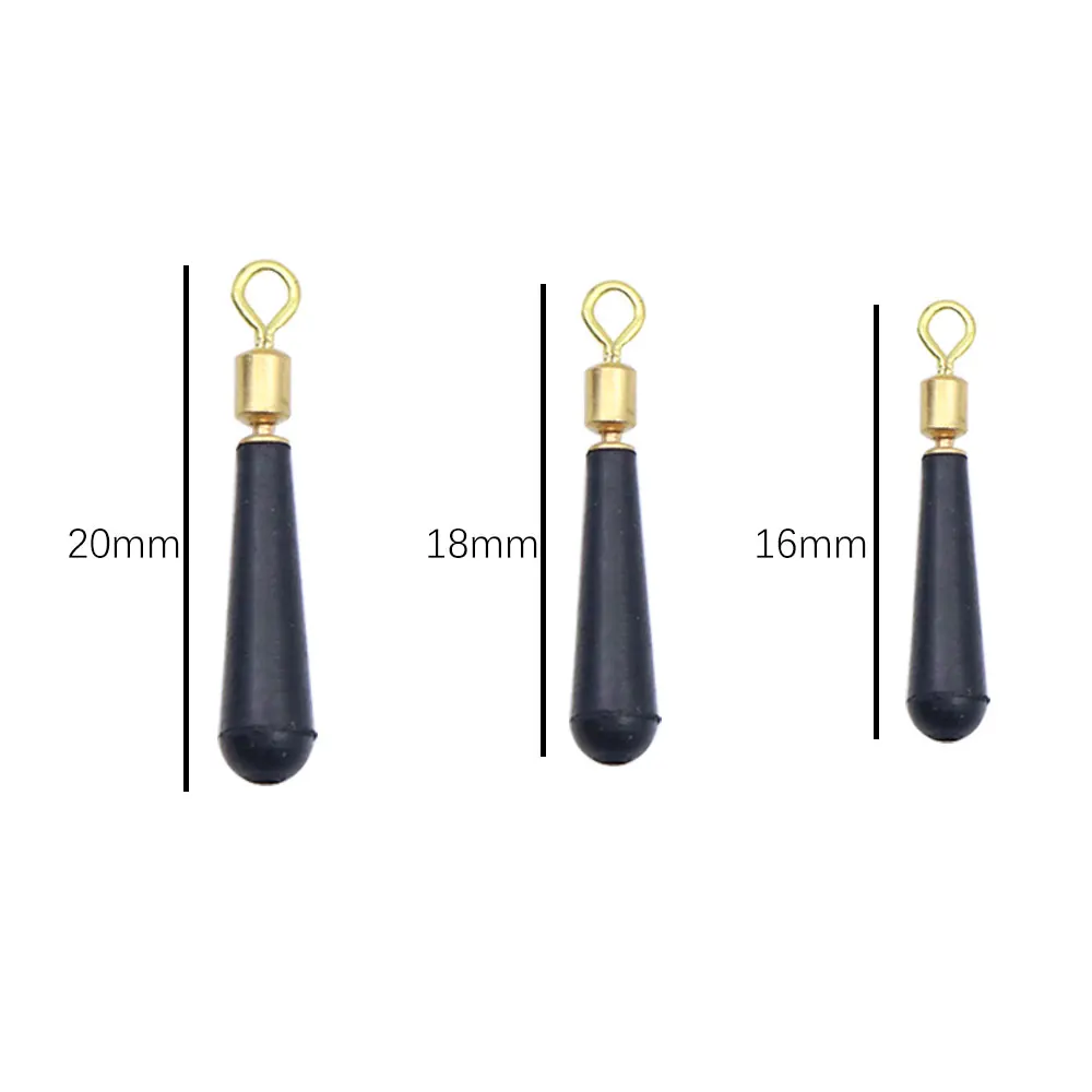 Accesorios de pesca de 20 piezas, anillo giratorio de cobre, reposapiés flotantes, rotación de alta velocidad, flexibilidad, asiento de deriva, aparejos de carpa y pescado - imagen 2