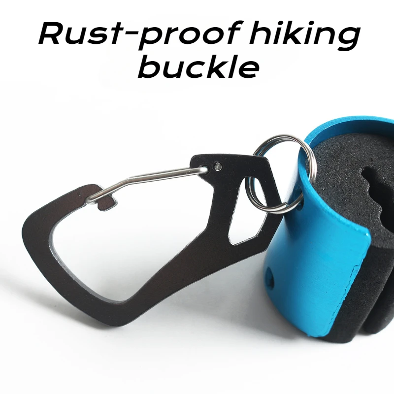 Bastidores de varillas portátiles, dispositivo colgante, transmisión, montañismo, deducción, señuelo de caña voladora, abrazadera de Metal, suministros de accesorios de pesca, 1 unidad - imagen 3